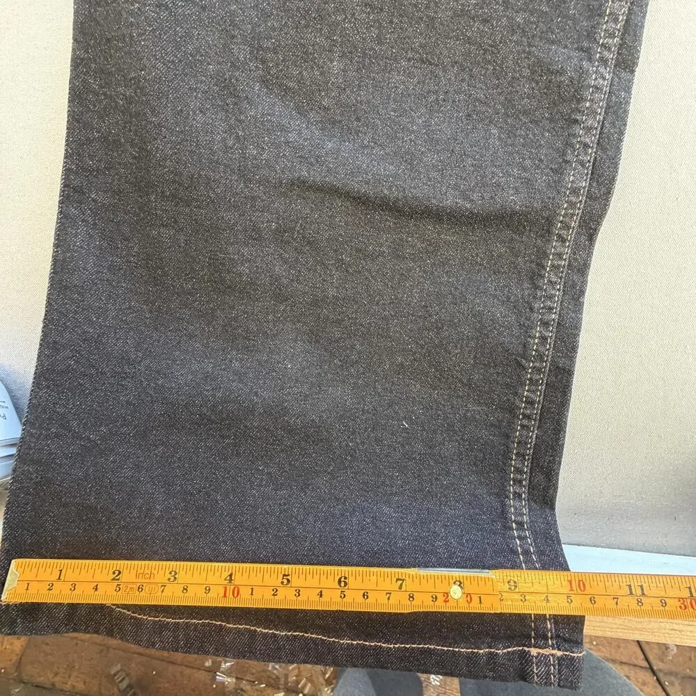 Banana Republic Jeans Mens 46x33 Blue Dark Wash Slim Straight Stretch Denim